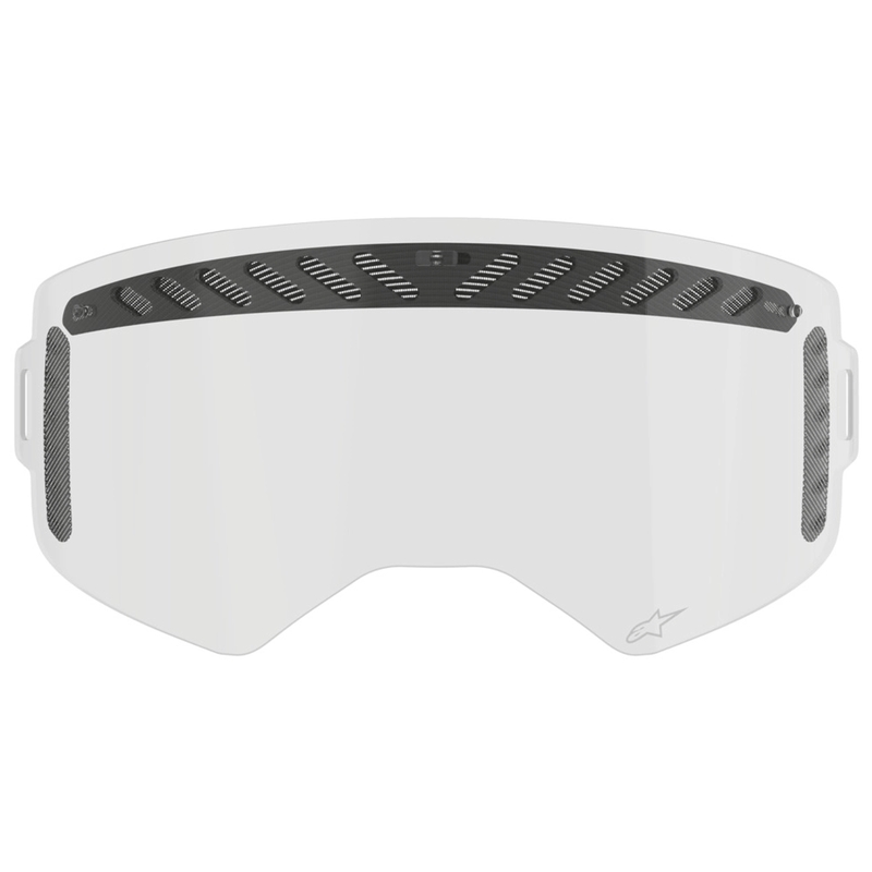 Kirkas modulaattorituuletettu visiiri Alpinestars Supertech -laskulaseihin