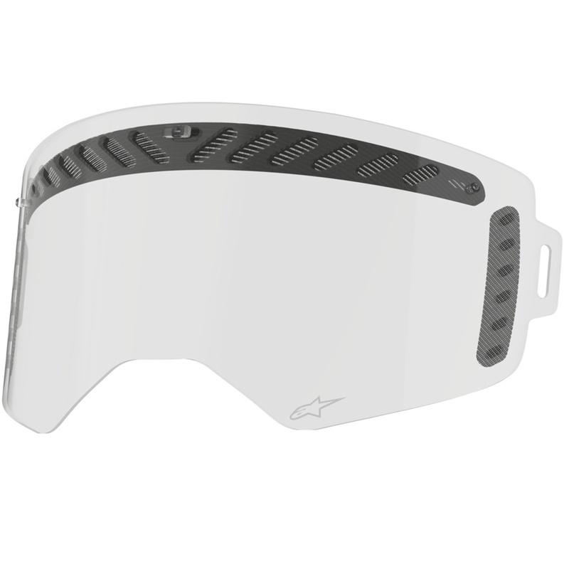 Kirkas modulaattorituuletettu visiiri Alpinestars Supertech -laskulaseihin