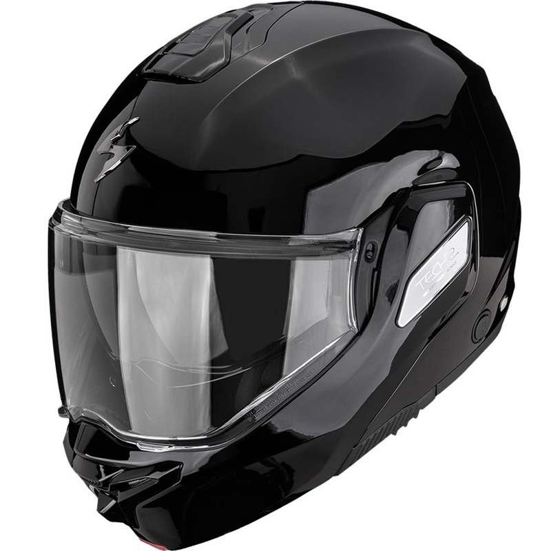 Scorpion EXO-TECH II Solid avattava moottoripyöräkypärä musta