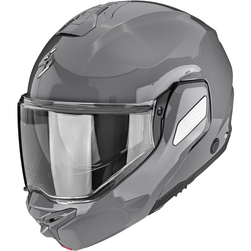 Scorpion EXO-TECH II Solid avattava moottoripyöräkypärä, sementinharmaa