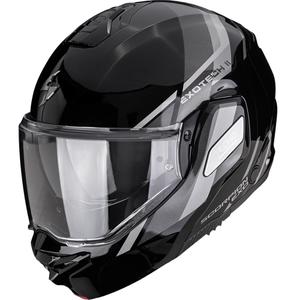 Scorpion EXO-TECH II Markus avattava moottoripyöräkypärä musta-hopea