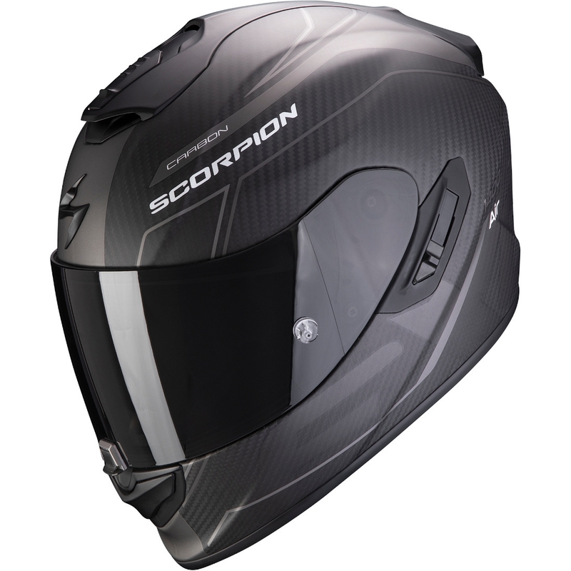 Integrální přilba Scorpion EXO-1400 Carbon Air Beaux černo-stříbrná