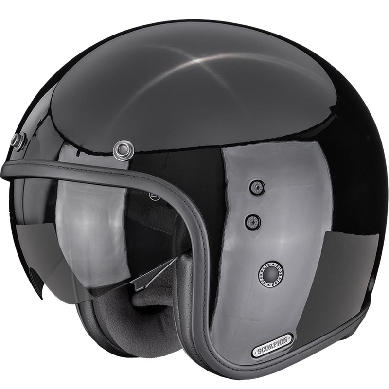 Scorpion Belfast II Solid Avokypärä Moottoripyöräkypärä Musta