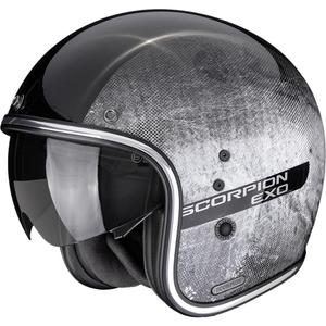 Scorpion Belfast II Quest avokypärä moottoripyörä musta-hopea