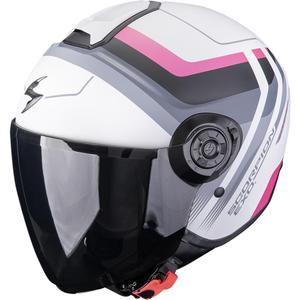 Scorpion EXO-CITY II Sport avokypärä moottoripyörälle, matta harmaa-pinkki