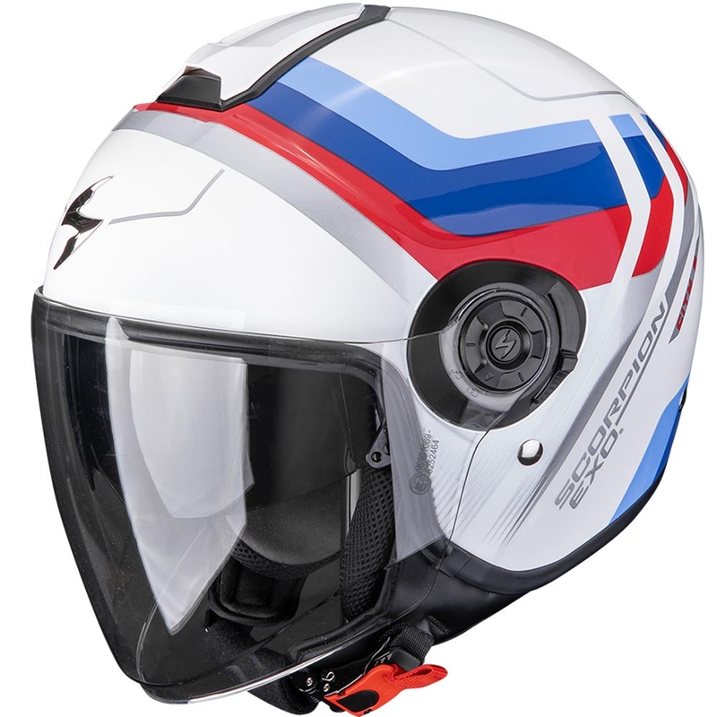 Scorpion EXO-CITY II Sport avokypärä moottoripyörään valkoinen-sini-punainen