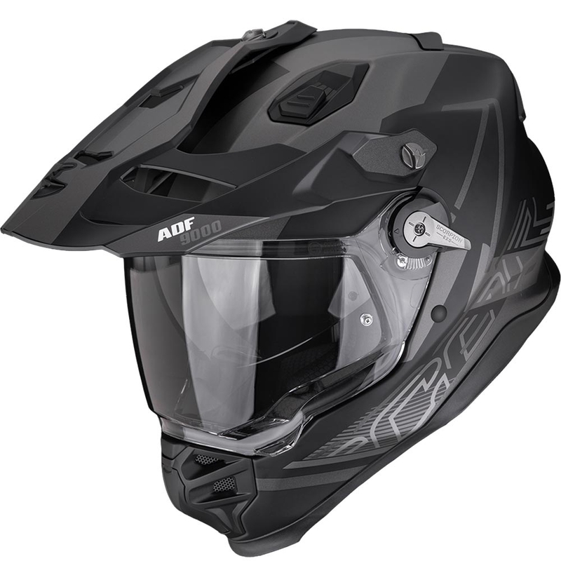Endurokypärä Scorpion ADF-9000 Air Summit mattamusta-hopea
