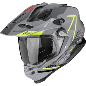 Endurokypärä Scorpion ADF-9000 Air Summit hopea-fluo keltainen