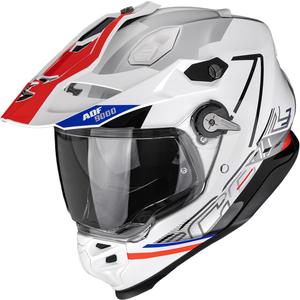 Endurokypärä Scorpion ADF-9000 Air Summit valkoinen-punainen-hopea