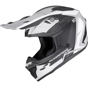 Scorpion SMX-10 Speed motocrosskypärä mattaharmaa-musta-valkoinen