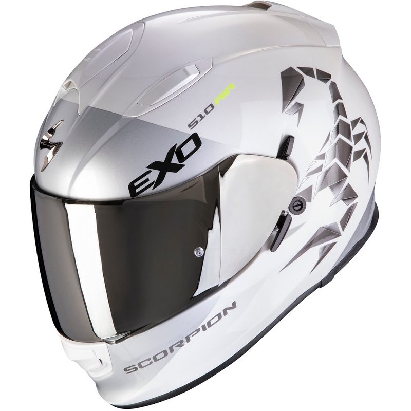 Integrální přilba Scorpion EXO-510 Air Pique bílo-stříbrná