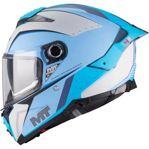 Kokokasvoinen moottoripyöräkypärä MT Thunder 4 R SV Wind Tunnel C7 matta siniharmaa