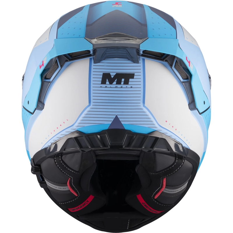 Kokokasvoinen moottoripyöräkypärä MT Thunder 4 R SV Wind Tunnel C7 matta siniharmaa
