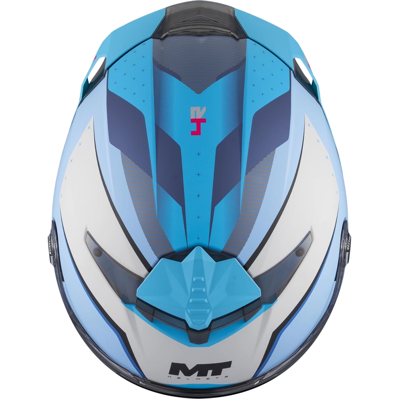 Kokokasvoinen moottoripyöräkypärä MT Thunder 4 R SV Wind Tunnel C7 matta siniharmaa