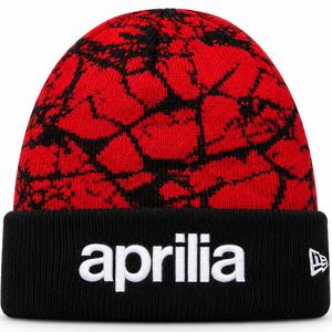 Aprilia Racing -lippis punamustalla logolla