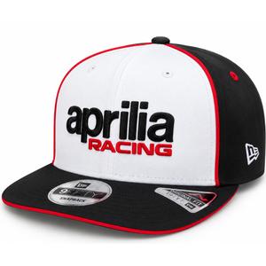 Aprilia Racing x New Era Team Edition -lippis mustavalkoinen