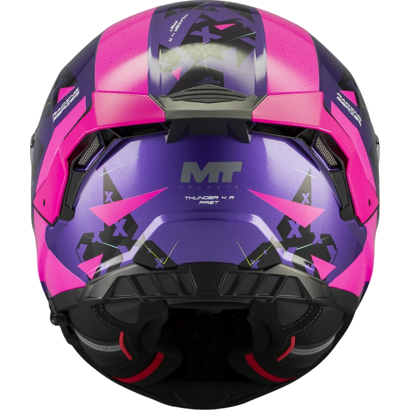 Kokokasvoinen moottoripyöräkypärä MT Thunder 4 R SV Fast C8 violetti-pinkki-musta