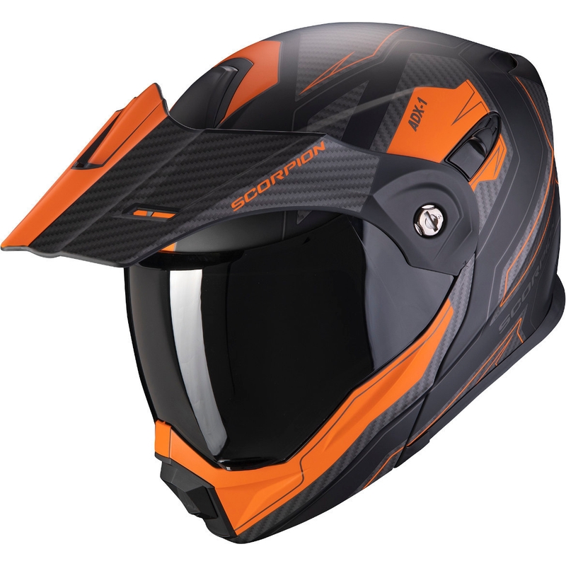 Výklopná enduro přilba Scorpion ADX-1 Tucson černo-oranžová výprodej
