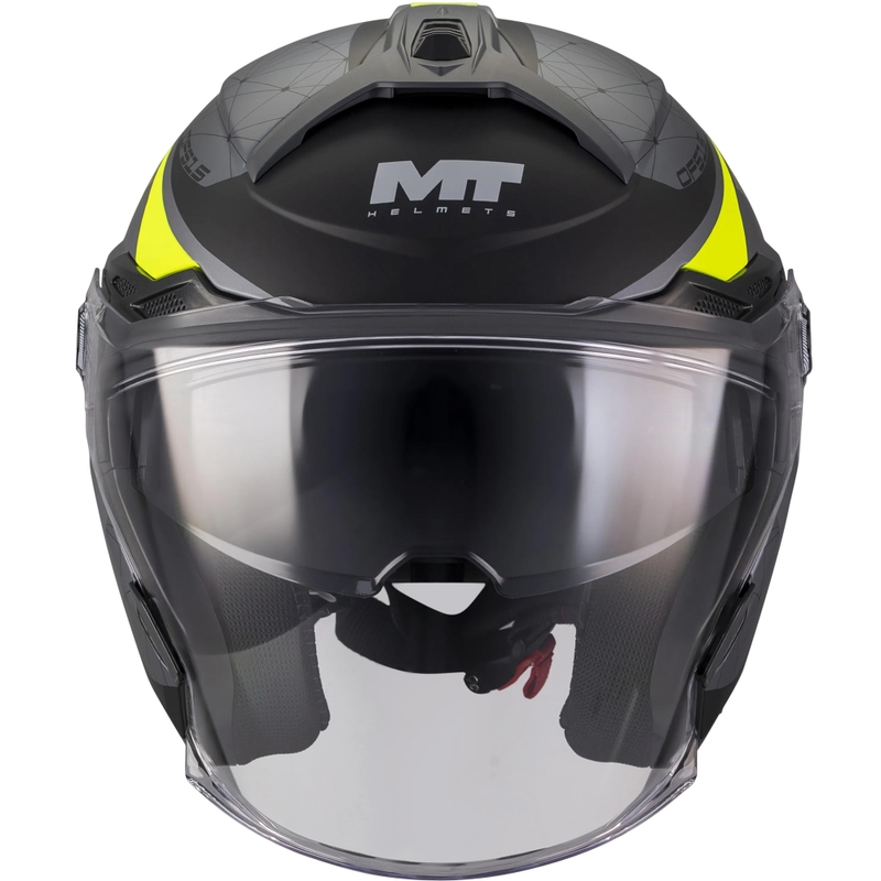 Avokypärä MT Cosmo SV Zafiro C3 mattamusta-harmaa-fluo-keltainen