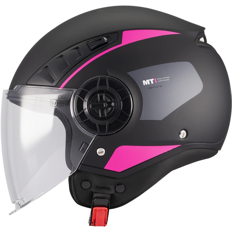 Avokypärä MT Aeris Demure B5 musta-pinkki