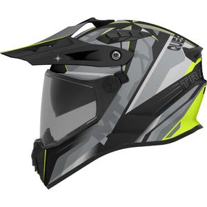 Enduro-moottoripyöräkypärä MT Track SV Questor C23 mattaharmaa-musta-fluo keltainen