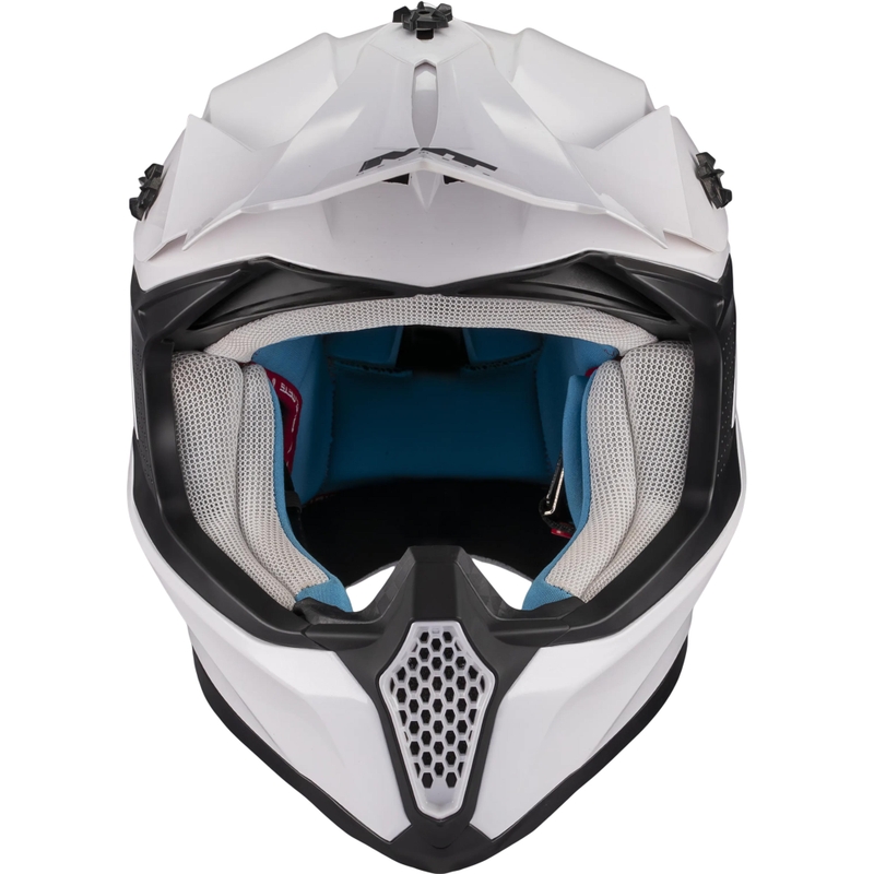 Motocross-kypärä MT Falcon S Pure A0 valkoinen