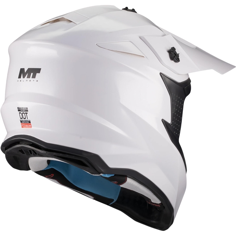 Motocross-kypärä MT Falcon S Pure A0 valkoinen