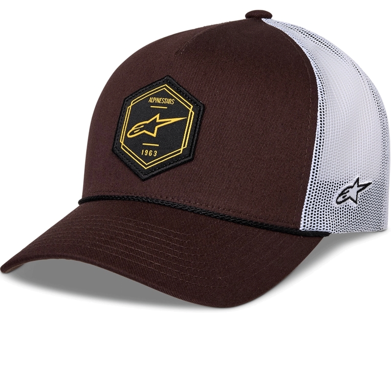 Alpinestars Hexeon Trucker-lippis ruskea-valkoinen