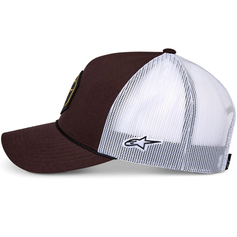 Alpinestars Hexeon Trucker-lippis ruskea-valkoinen