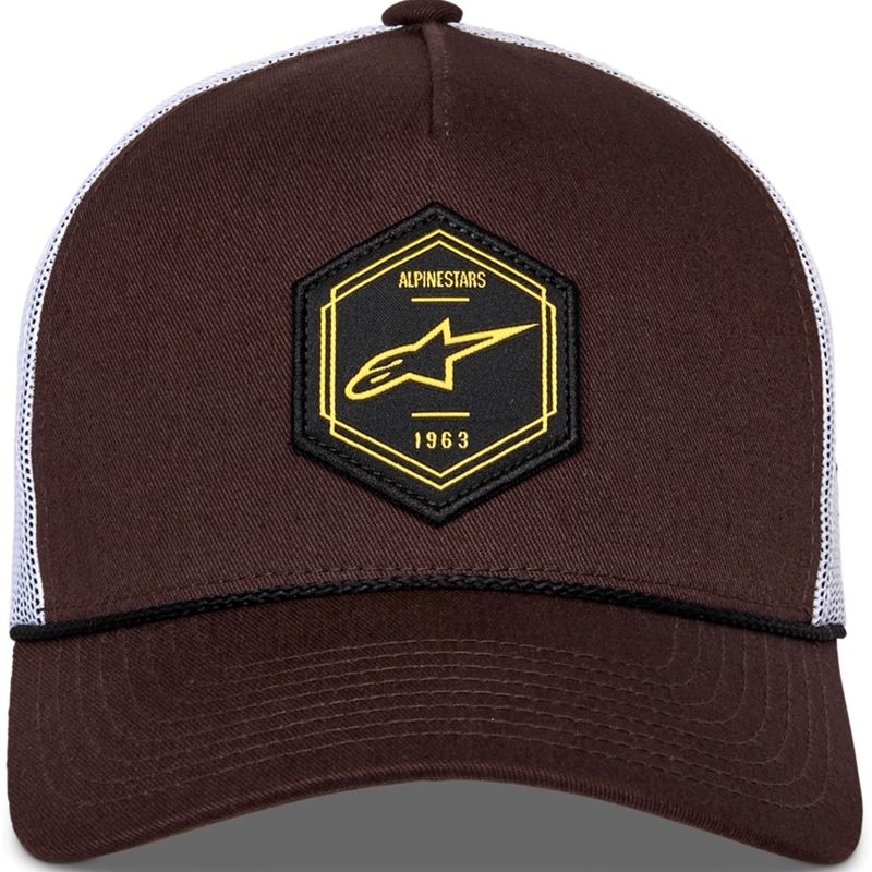 Alpinestars Hexeon Trucker-lippis ruskea-valkoinen
