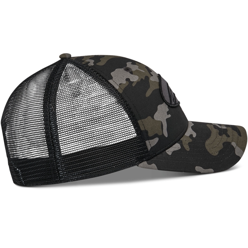 Alpinestars Oblique Camo Trucker -lippis musta-camo-musta