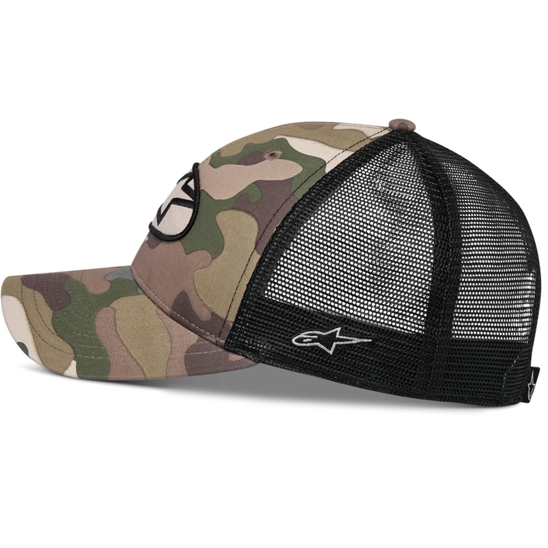 Alpinestars Oblique Camo Trucker -lippis vihreä-camo-musta