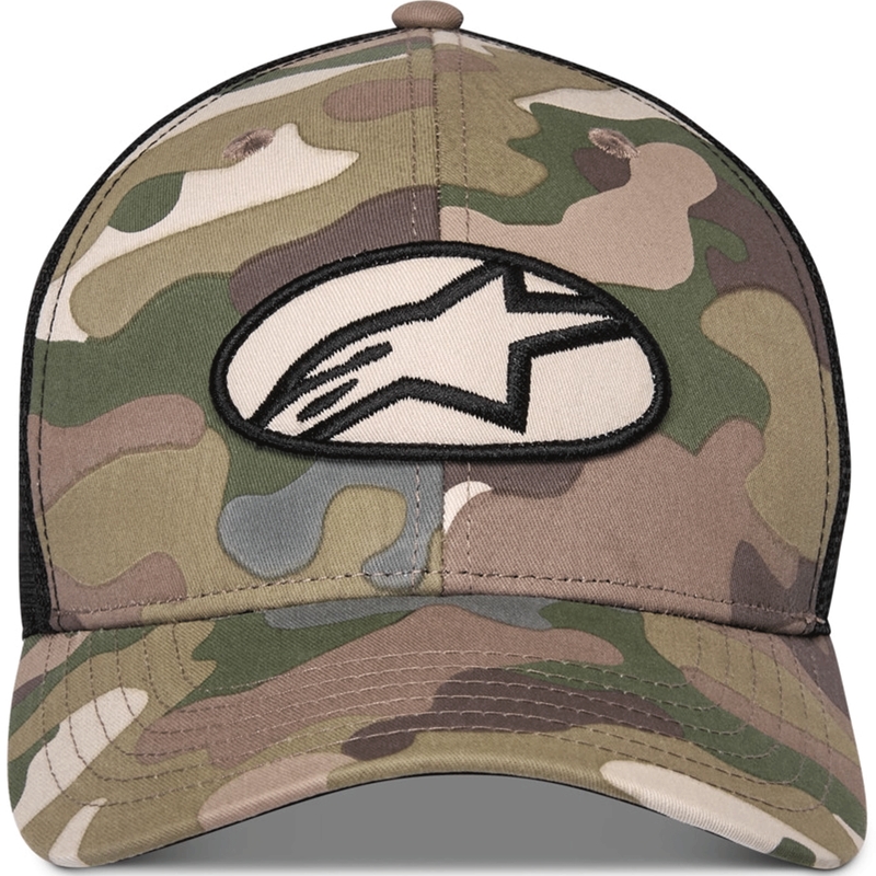 Alpinestars Oblique Camo Trucker -lippis vihreä-camo-musta