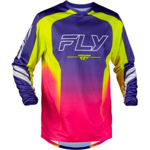 Motocross-paita FLY Racing F-16 Raze violetti-punainen-keltainen