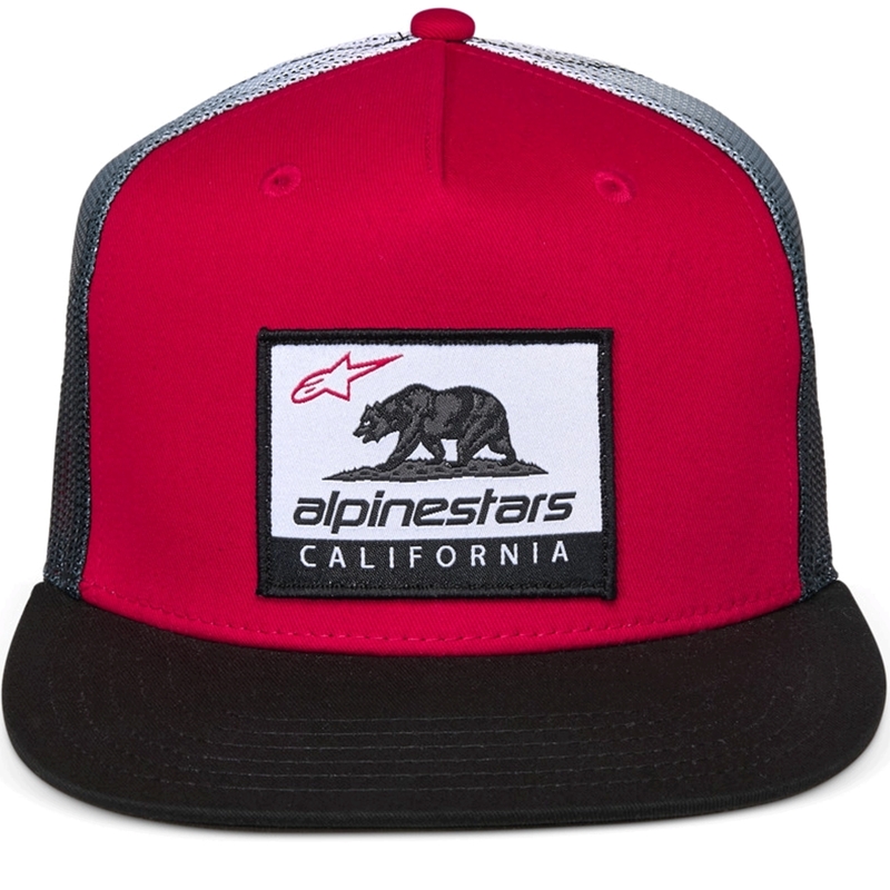 Alpinestars Cali Gradient Trucker-lippis punainen-musta-valkoinen