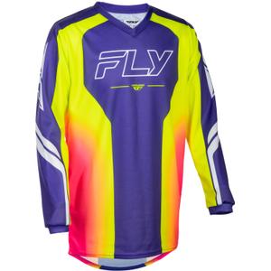 FLY Racing F-16 Raze Lasten Motocross-paita Violetti-Punainen-Keltainen