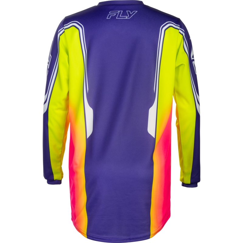 FLY Racing F-16 Raze Lasten Motocross-paita Violetti-Punainen-Keltainen
