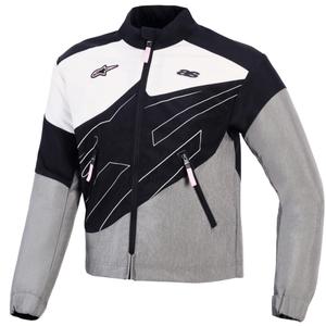 Alpinestars Stella Moshell naisten moottoripyörätakki musta-harmaa-valkoinen-pinkki