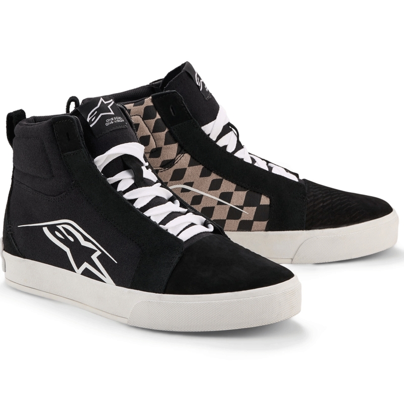 Alpinestars Ride-63 Canvas MP-saappaat Musta-Vaaleanharmaa