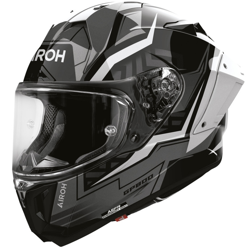 Airoh GP 800 Victory -moottoripyörän täysikypärä, hopea