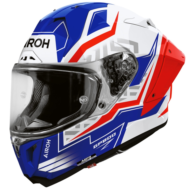 Airoh GP 800 Victory -moottoripyörän täysikypärä, sini-punainen