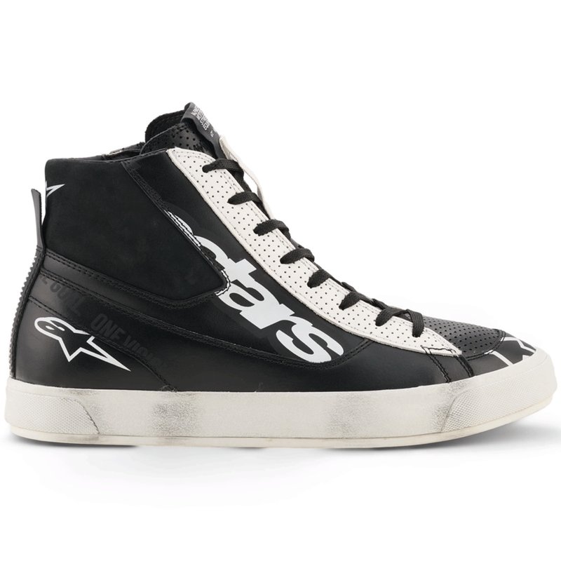 Alpinestars Stated Flair -moottoripyöräsaappaat musta-valkoiset