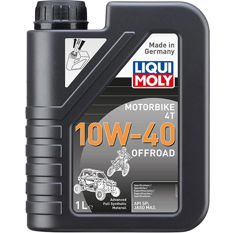 Synteettinen moottoriöljy Liqui Moly Motorbike 4T 10W40 Offroad 1 l
