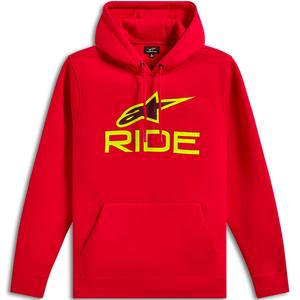 Alpinestars Ride -huppari 3 punainen-fluo keltainen-musta