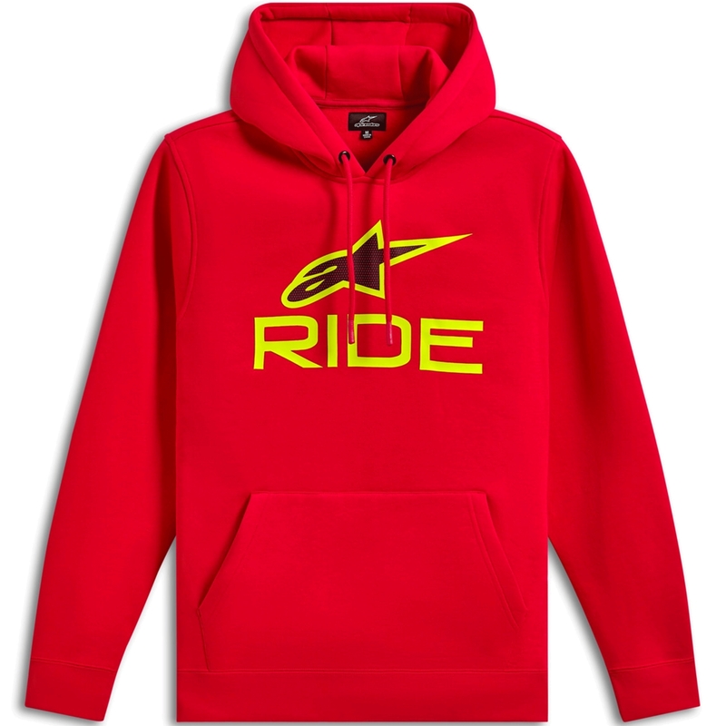 Alpinestars Ride -huppari 3 punainen-fluo keltainen-musta