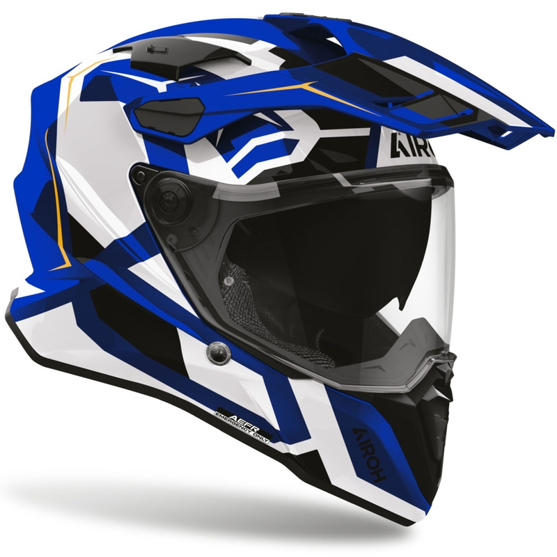 Enduro-moottoripyöräkypärä Airoh Commander 2 Polar blue