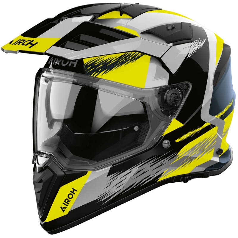 Enduro-moottoripyöräkypärä Airoh BADX-X Airspeed keltainen