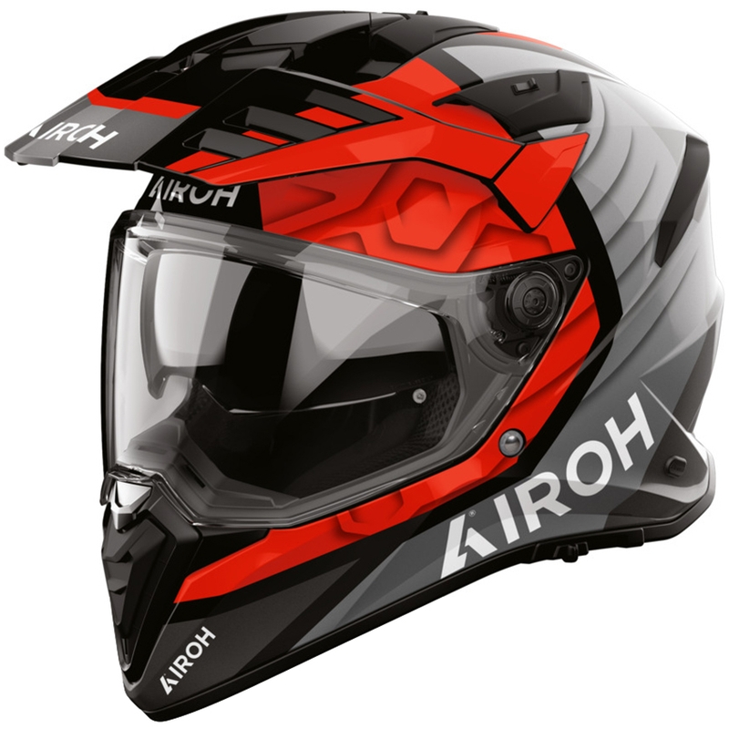 Enduro-moottoripyöräkypärä Airoh BADX-X Cube punainen