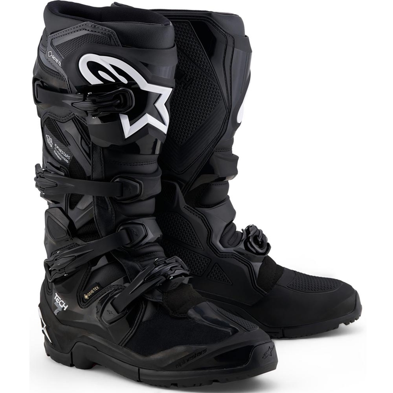 Alpinestars Tech 7 Enduro Gore-Tex® MP-saappaat Musta-Tummanharmaa