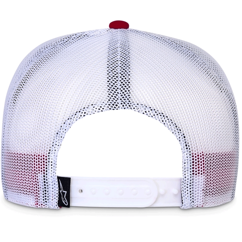 Alpinestars Contender Trucker -lippis puna-valkoinen